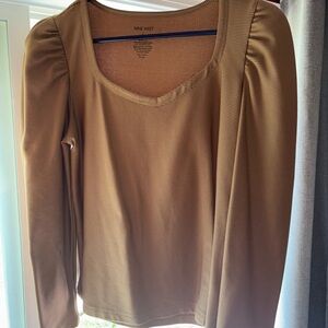 Nine West Women's Tan Long Sleeve Top